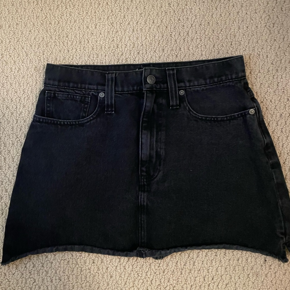 Madewell Jean Skirt in Black